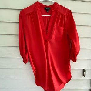 Orangey-coral dress shirt